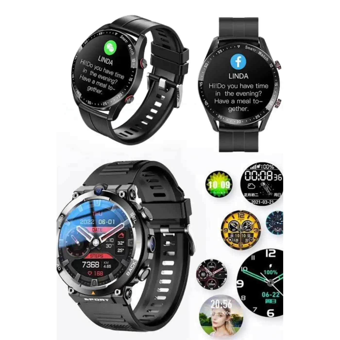 ENTEGRE GPS VE GENİŞ SPOR MODU SEÇENEKLERİYLE AKILLI SAAT