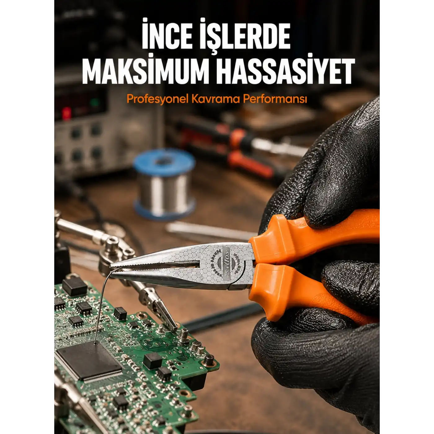 Ergonomik Saplı Profesyonel Kargaburun Dayanıklı Dövme Çelik Gövde