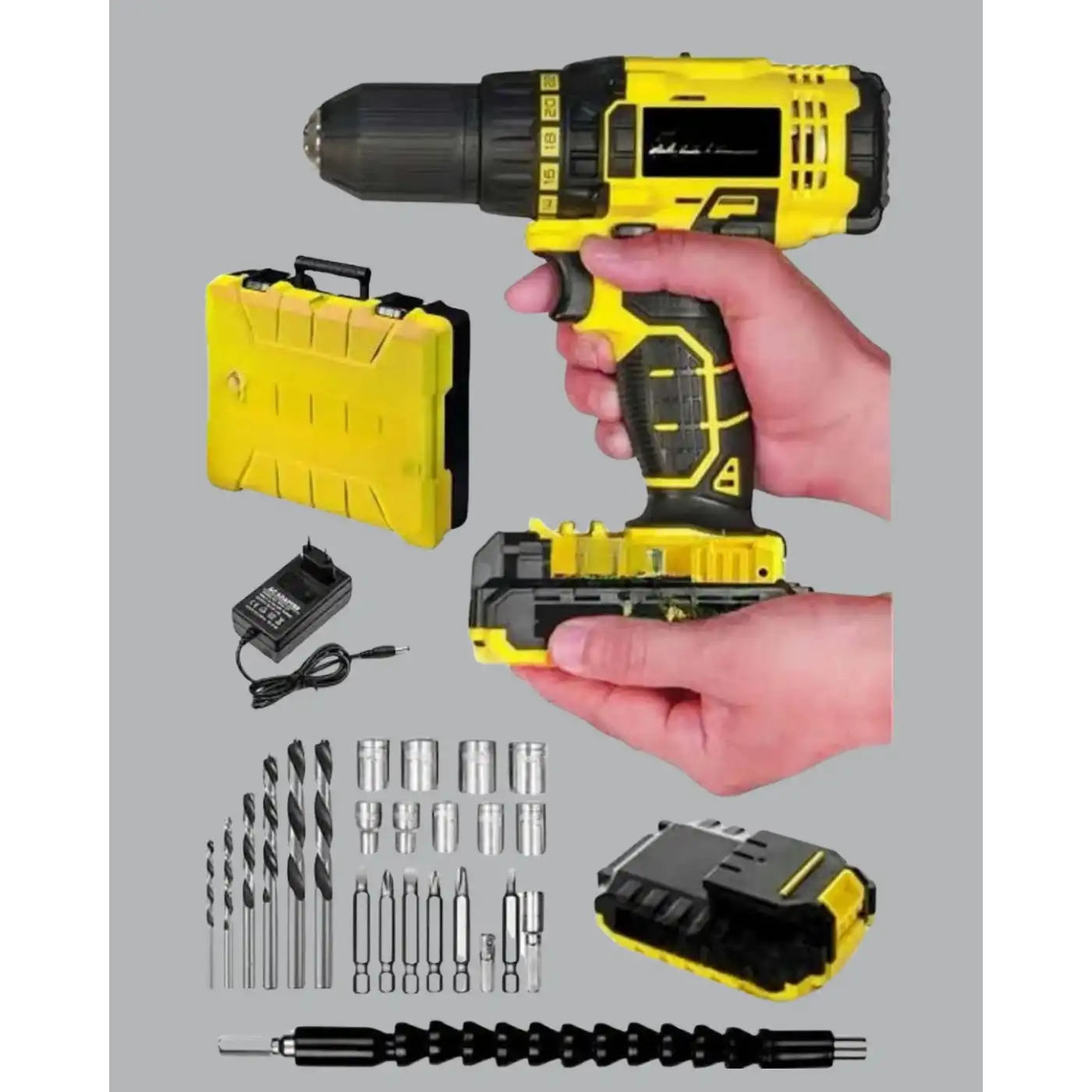 Ergonomik Tasarımlı 12V Matkap | 2 Vitesli, LED Aydınlatmalı ve Dayanıklı