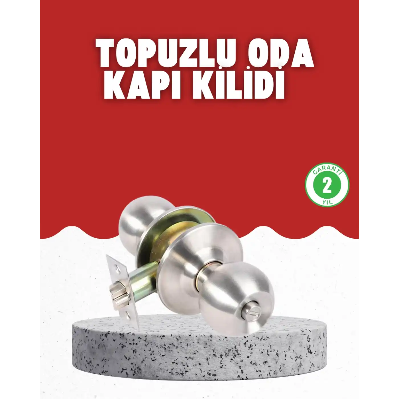 Es Güvenli Topuzlu Kapı Kilidi