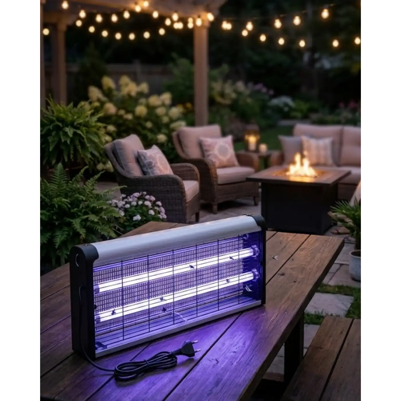 Ev Balkon Mutfak İçin Elektrikli Sinek Savar 10W UV Işıklı Lamba