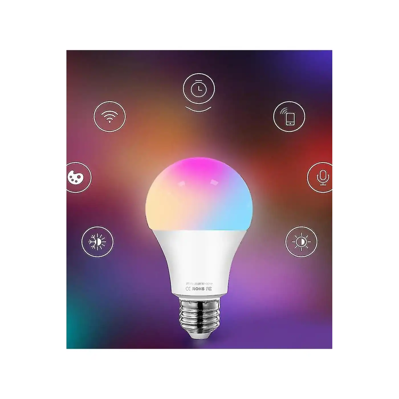 Akıllı Rgb Led Lamba Ampul 9w 50hz 800 Lümen
