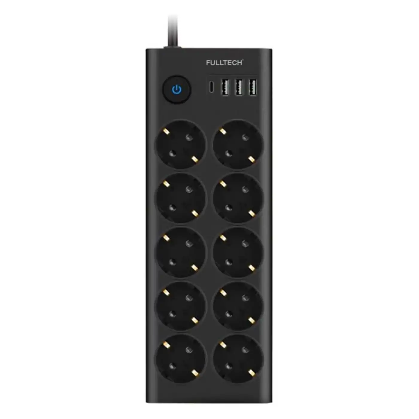 Fulltech Ftr14 Type-c Girişli Akım Korumalı 10’lu Priz, 3 Usb