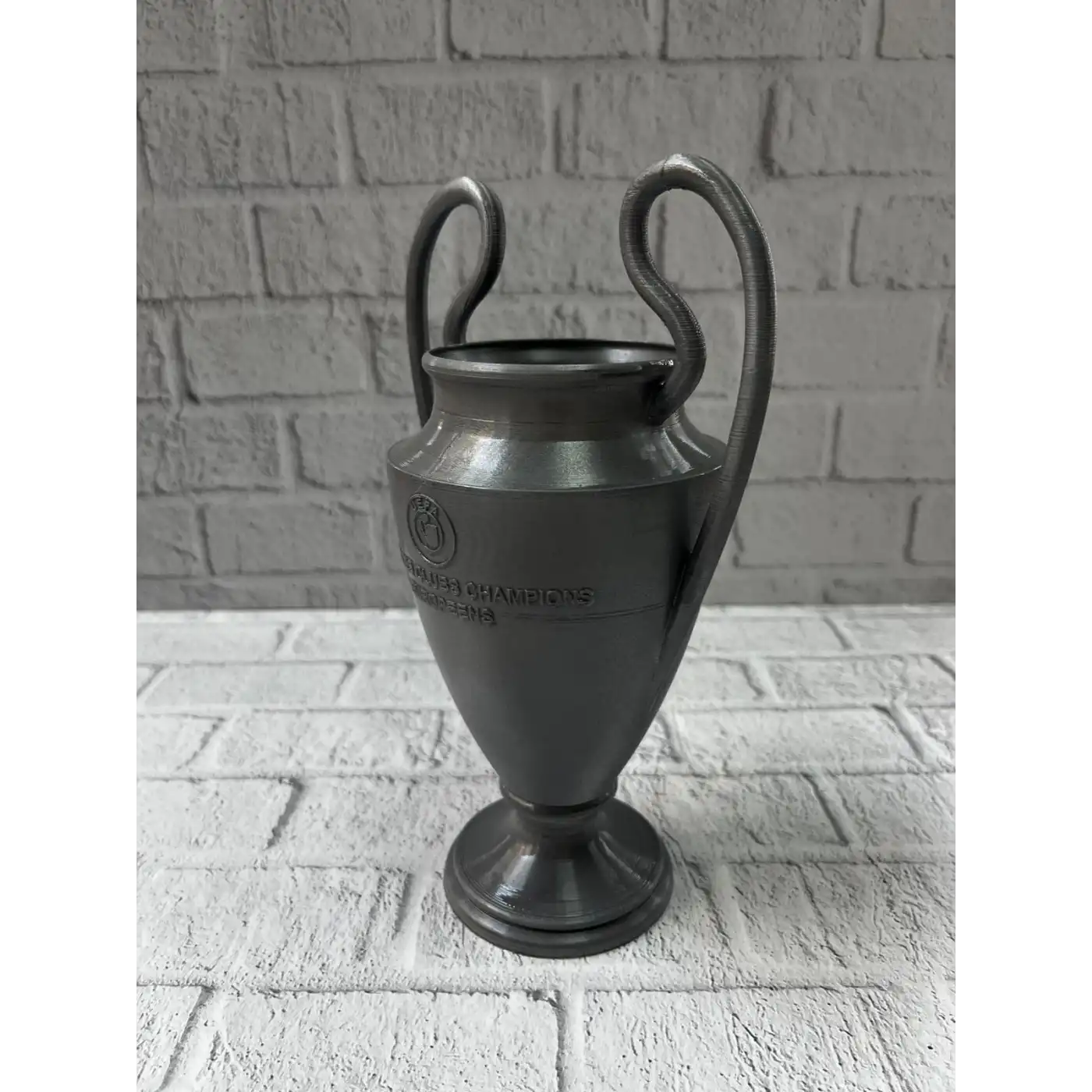 Füme Kupa 25cm UEFA Model Dekoratif Ödül Biblosu