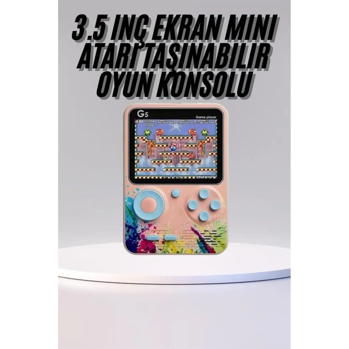 Game Box Mini 500 Adet Retro Oyun Taşınabilir Oyun Konsolu