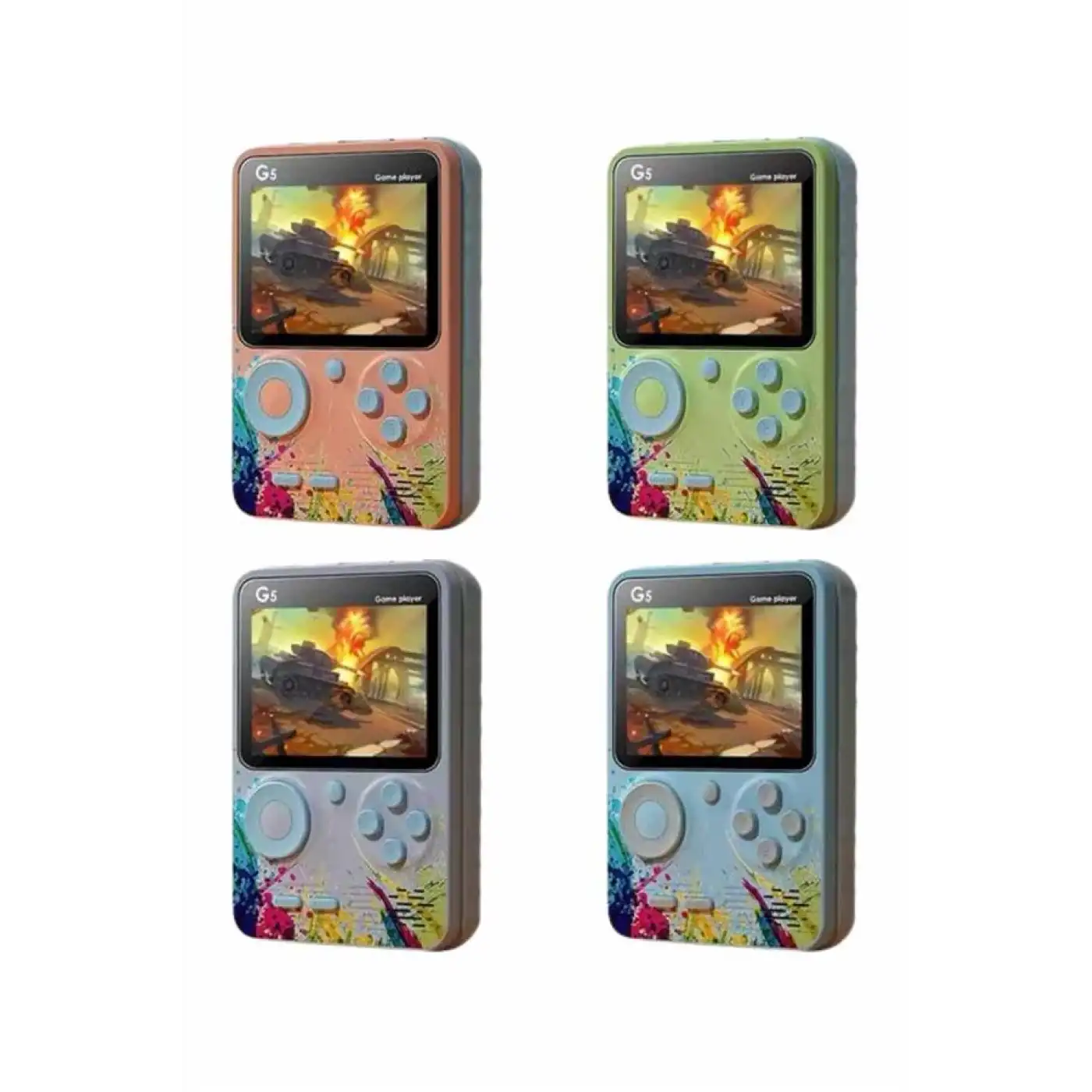 Game Box Mini 500 Adet Retro Oyun Taşınabilir Oyun Konsolu