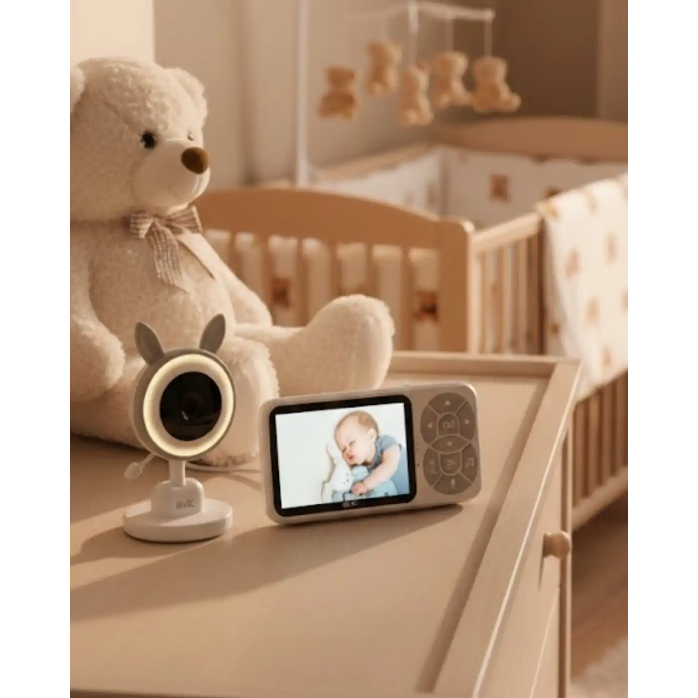 Gece Görüşlü Bebek Telsizi Besleme Hatırlatıcılı LCD Ekran Yeni Nesil