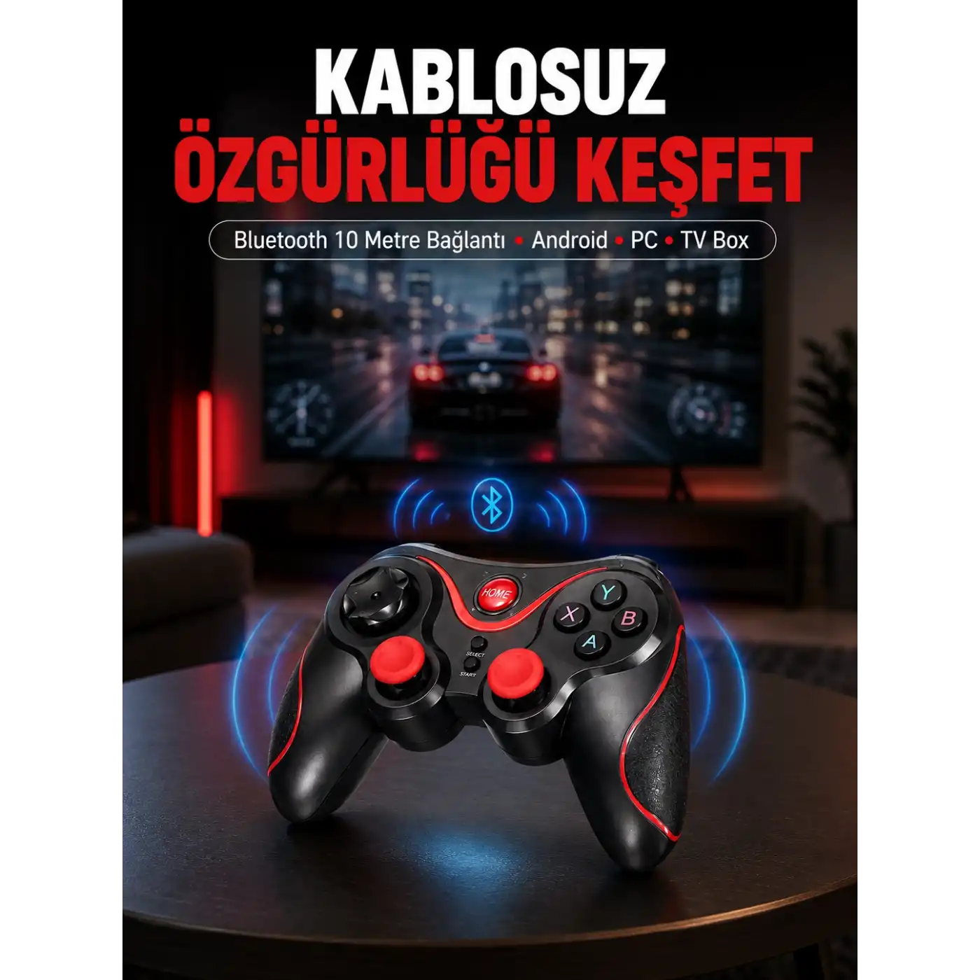 Gelişmiş Kontrol Hassasiyeti Sunan Kablosuz Bluetooth Oyun Kolu