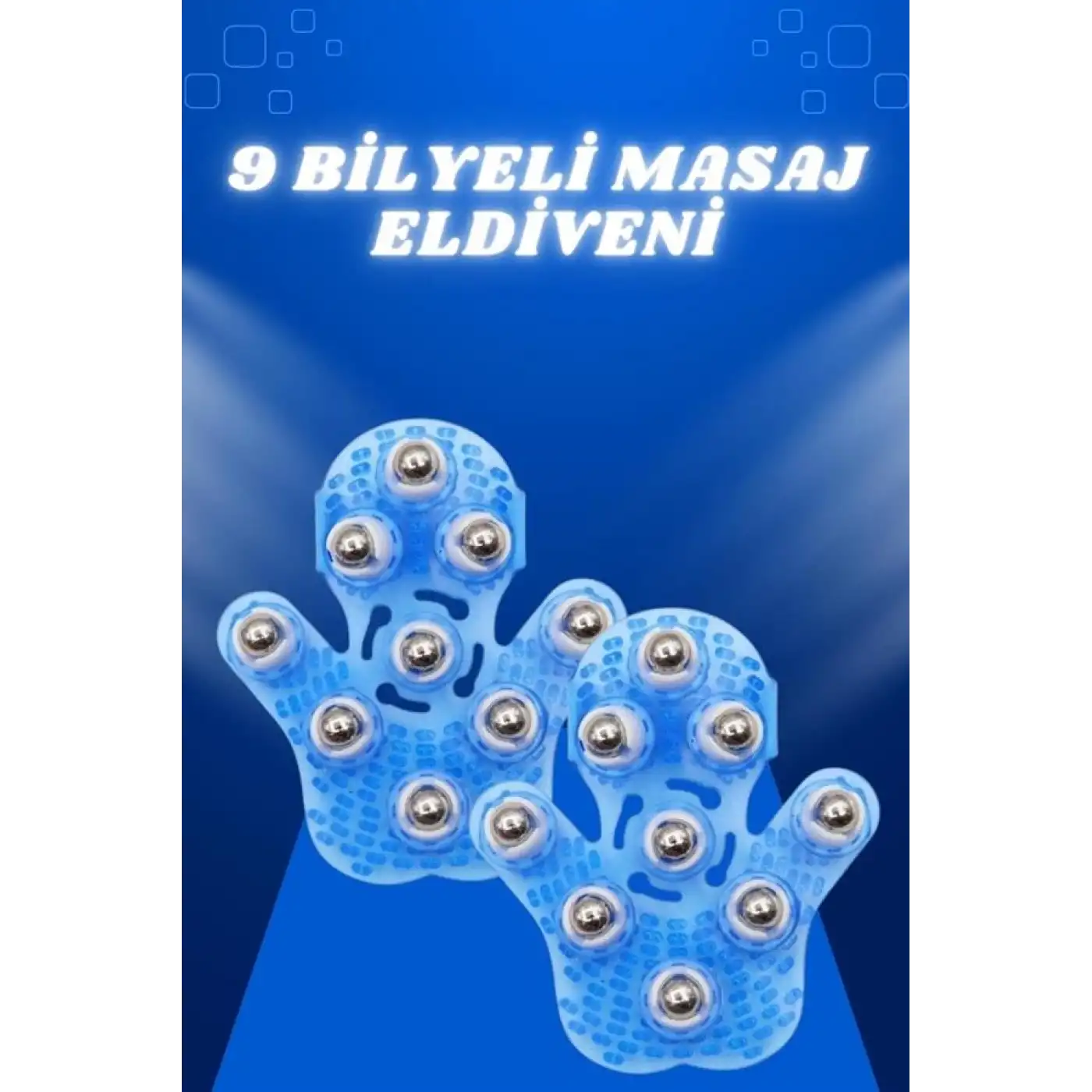 Giyilebiilir Masaj Eldiveni 9 Bilyeli Tüm Vücut Masajına Uygun