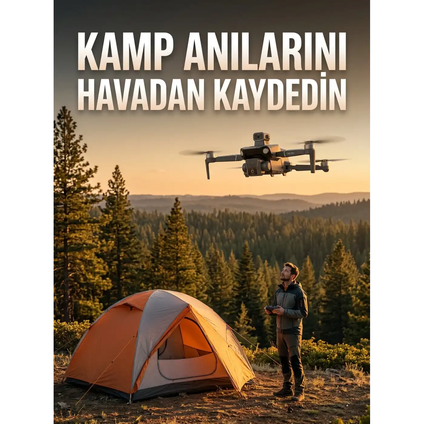 GPS Destekli Katlanabilir Çift Kameralı Drone Ekranlı Kumandalı