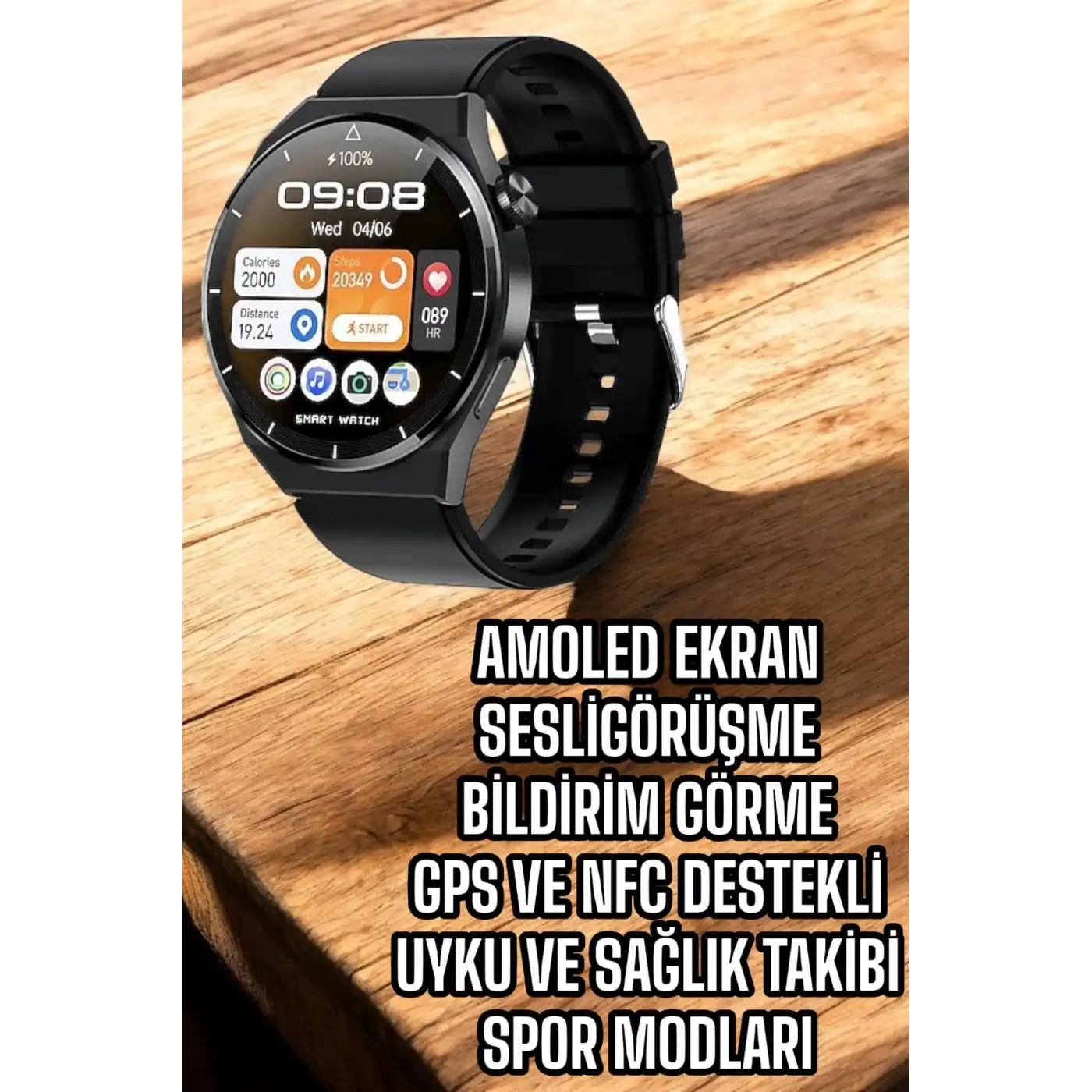 GT8 AKILLI SESLİ GÖRÜŞME YAPABİLEN SAAT