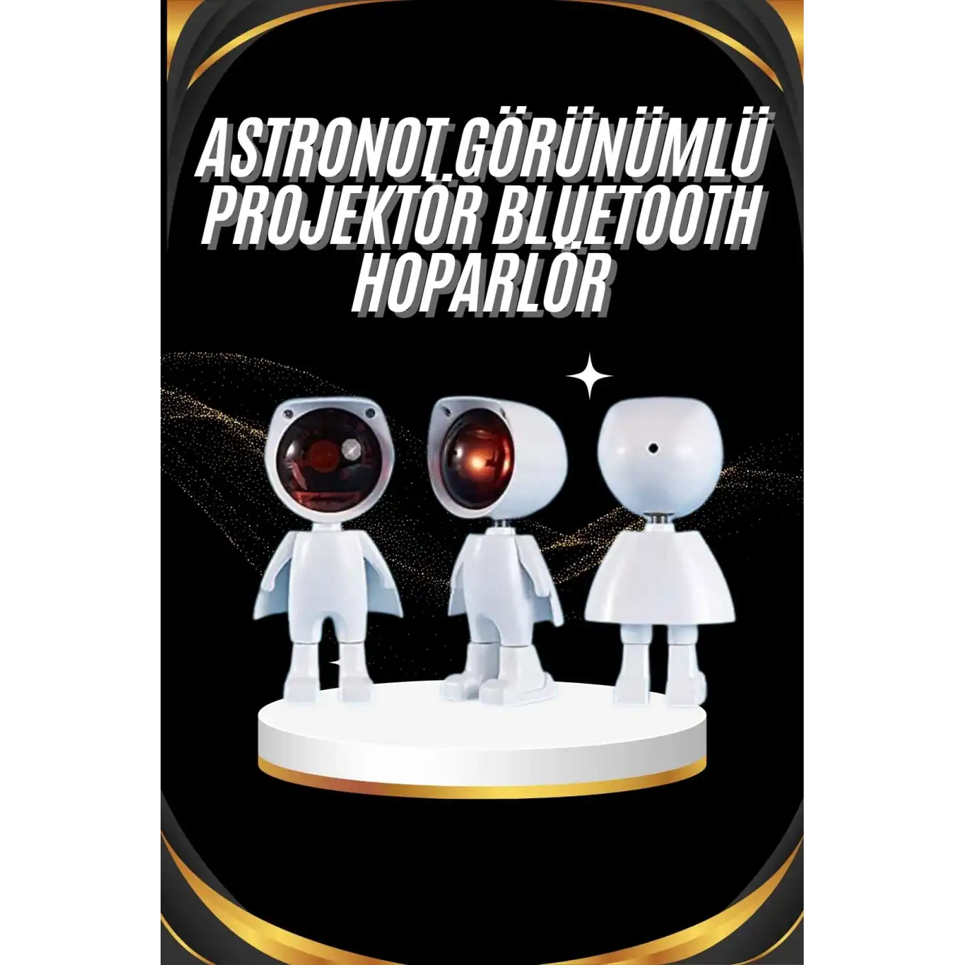 Gün Batımı Projektör Lamba Astronot Görünümlü Dekoratif Masa Lambası