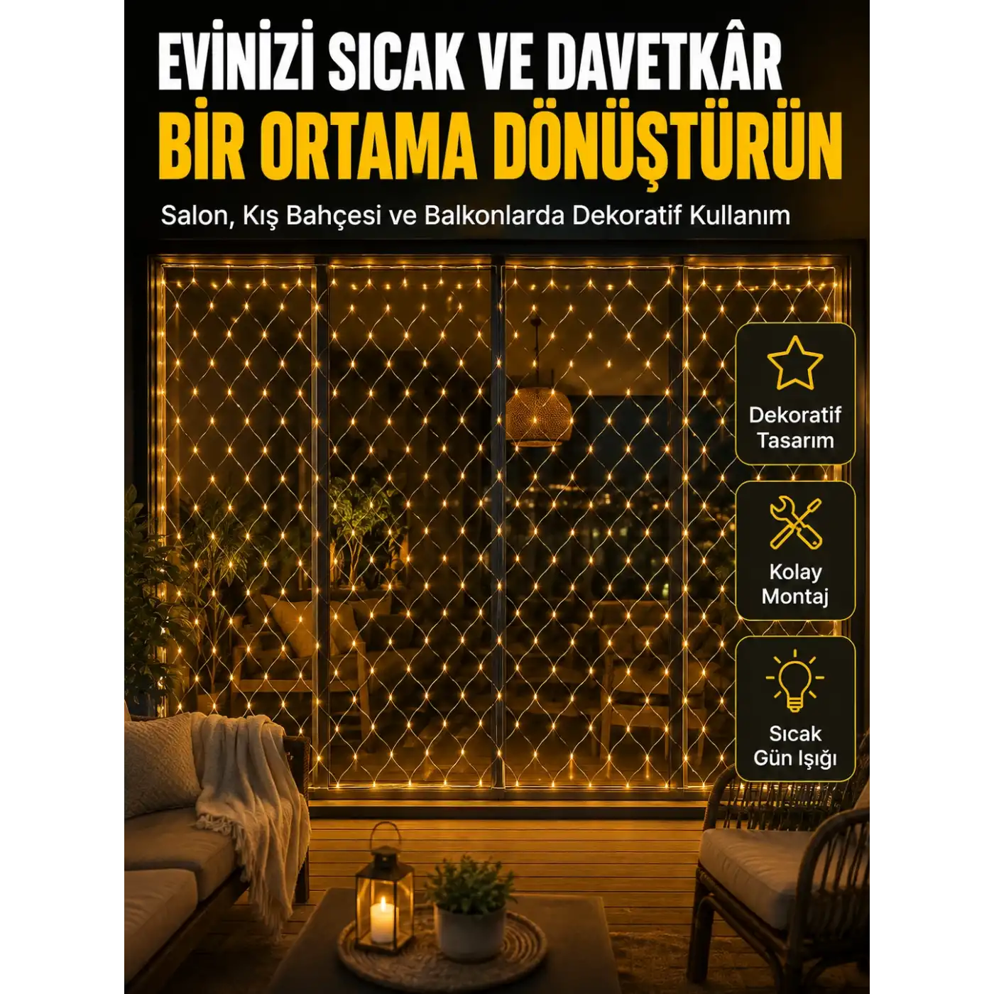 Gün Işığı Ağ LED ile Balkon ve Teraslarınıza Es Dokunuş