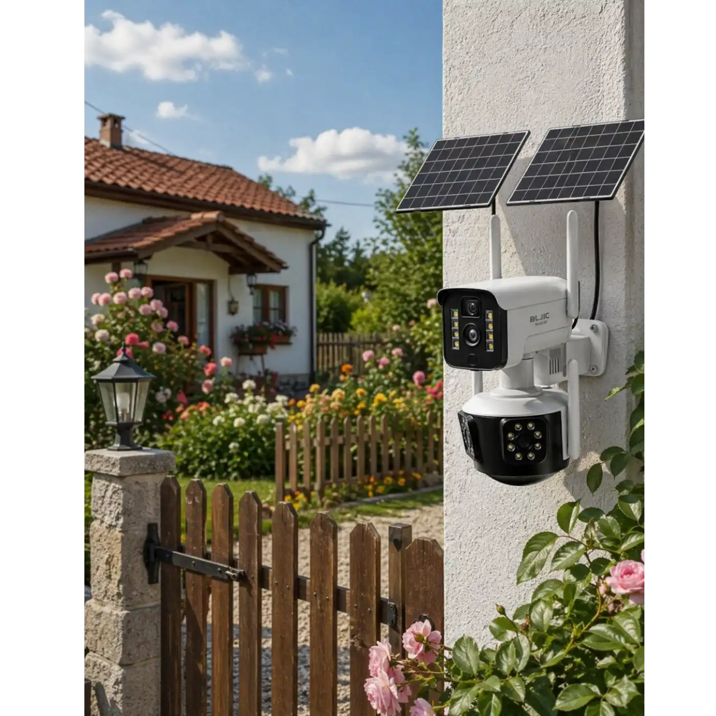 Güneş Enerjili Arsa Kamerası 4G SIM Kartlı Gece Görüşlü Solar Kamera