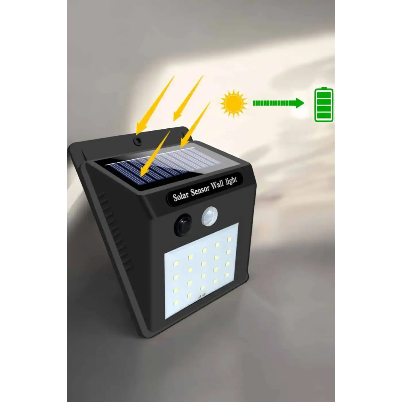 Güneş Enerjili Bahçe Lambası Solar Gece Aydınlatma Sensörlü Lamba