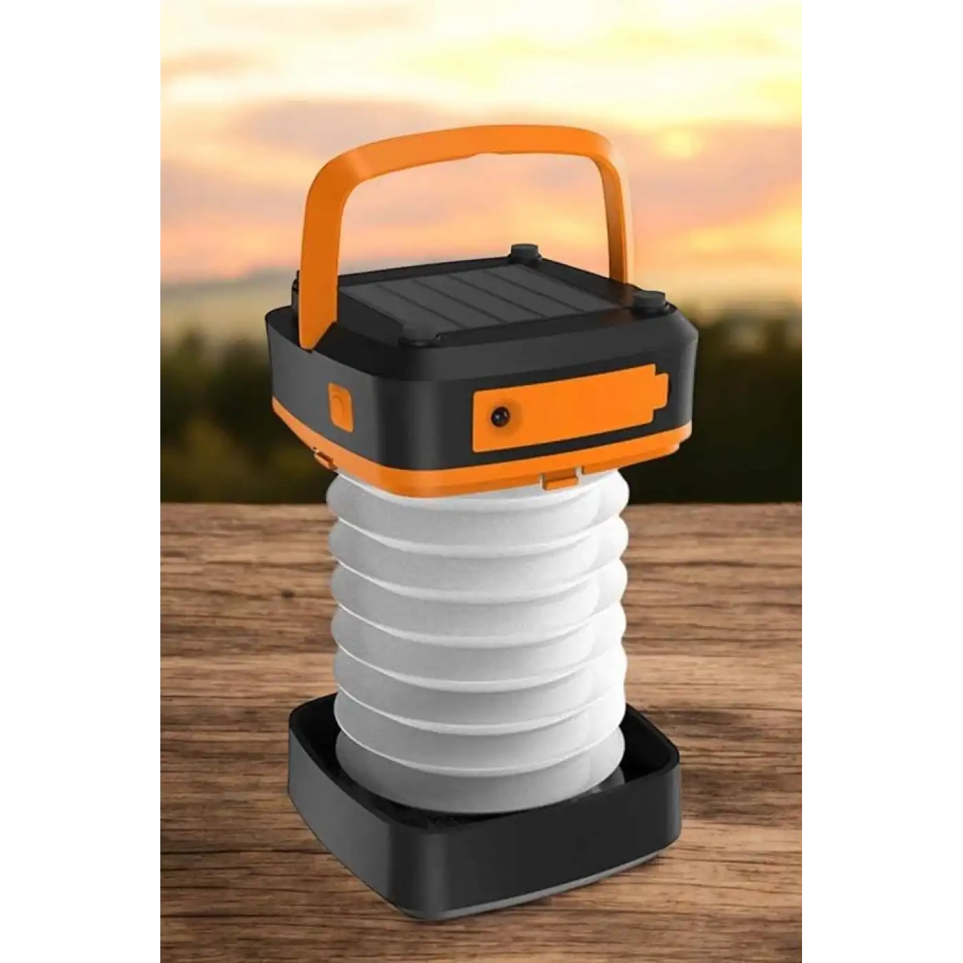 Güneş Enerjili Led Lamba Kamp Lambası Katlanabilir Lamba USB Şarjlı