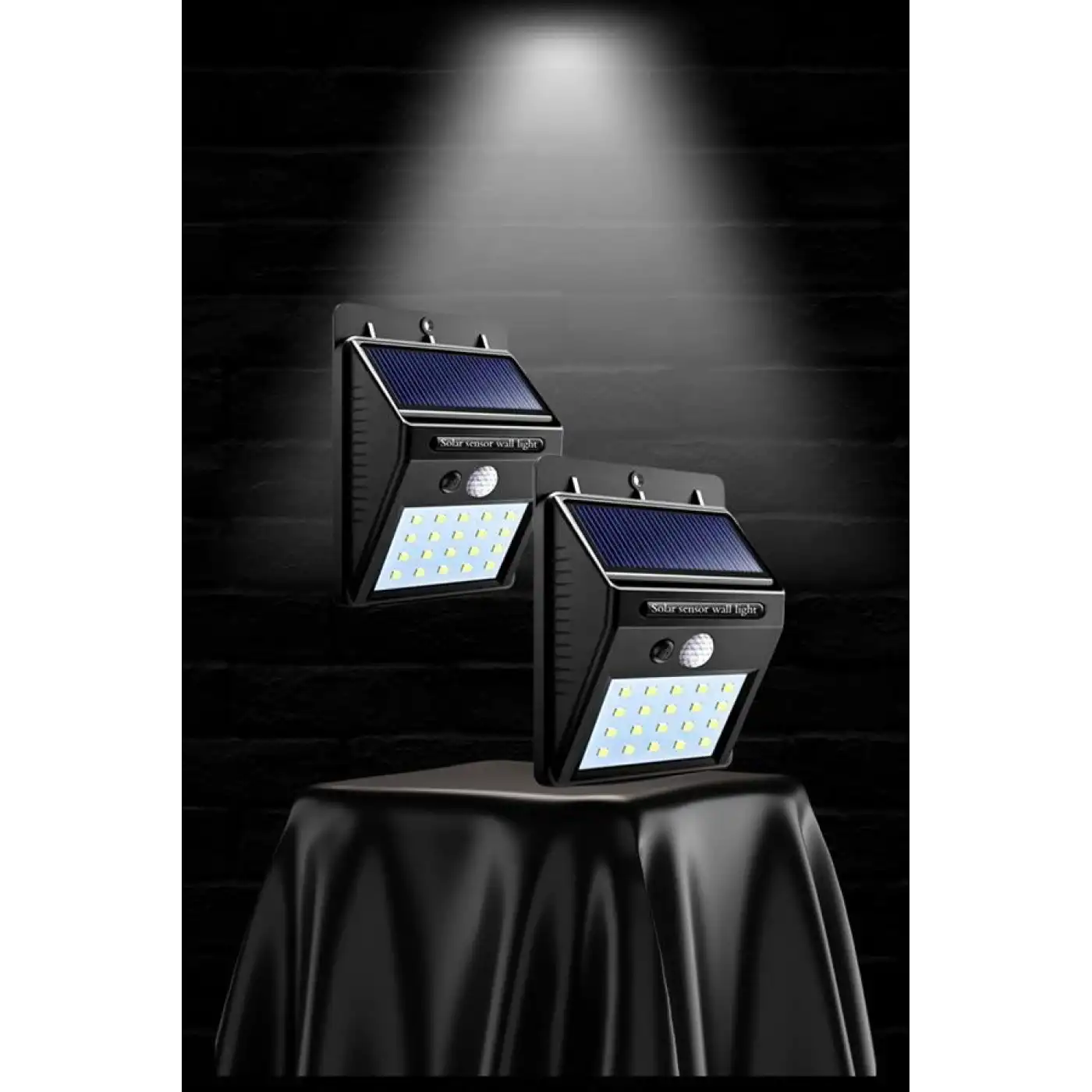 Güneş Enerjili Sensörlü Duvar Lambası Bahçe Lamba Suya Dayanıklı Bahçe Aydınlatma