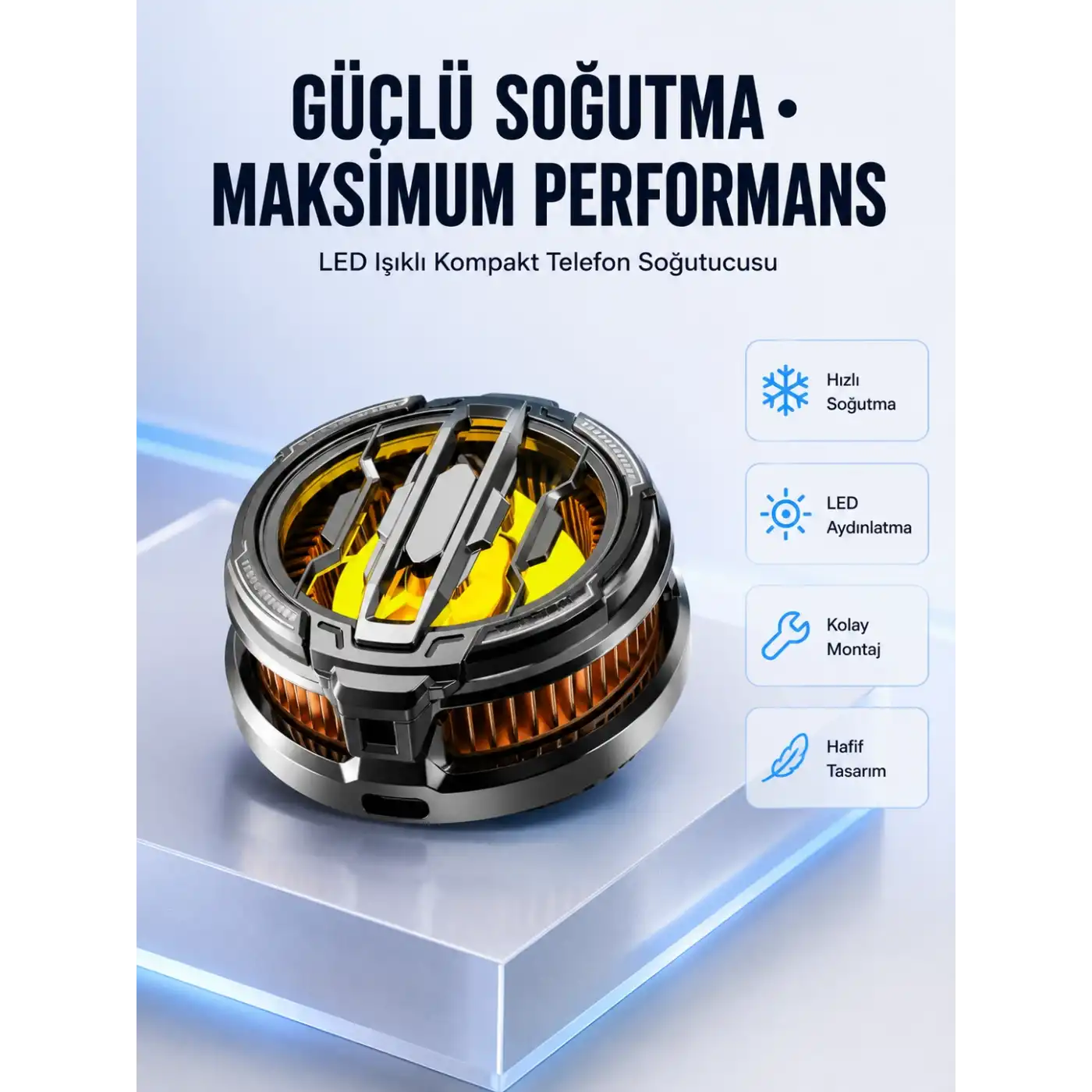 Hafif ve Dayanıklı Telefon Soğutma Aksesuarı