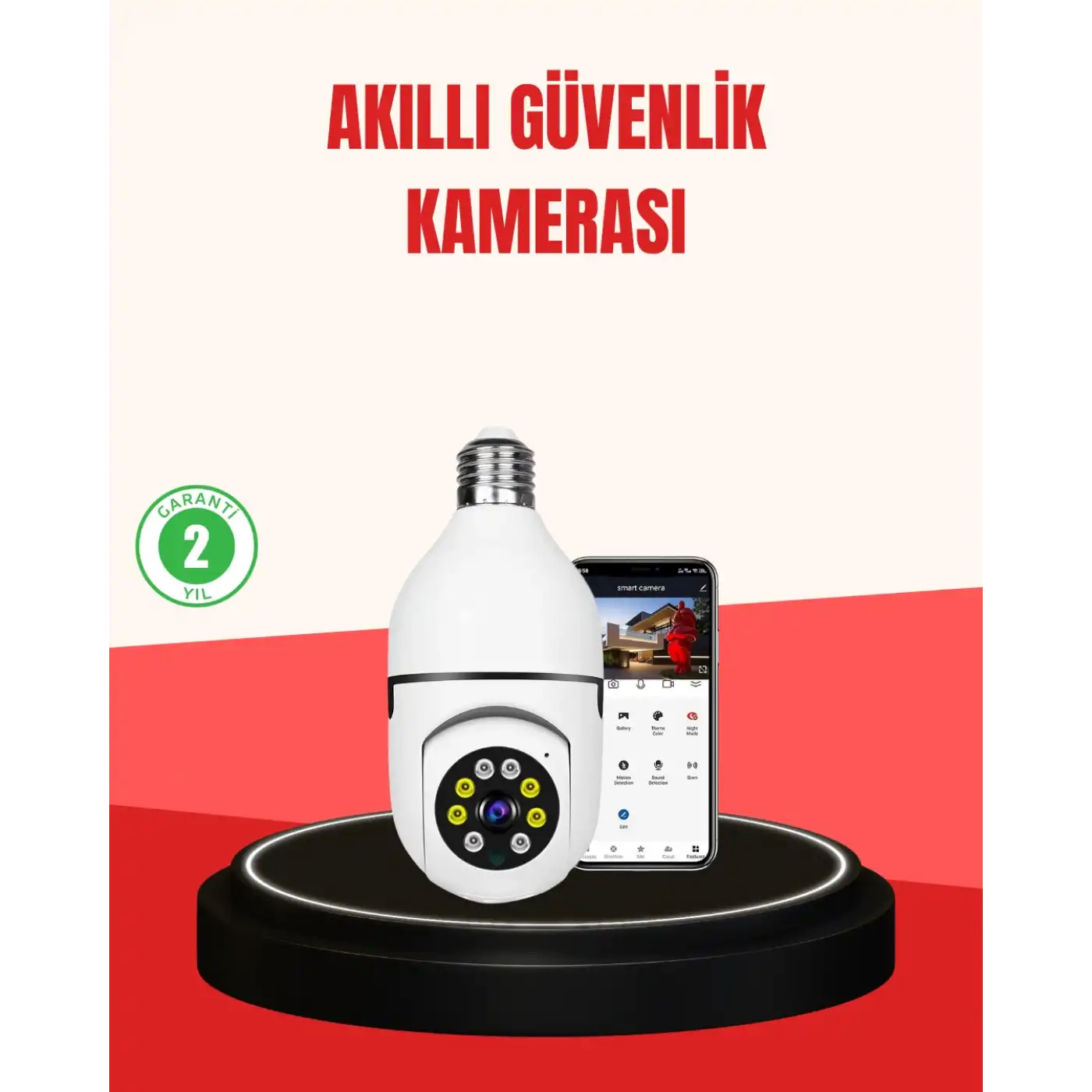 Hareket Algılamalı Kablosuz Akıllı Ev Güvenlik Kamerası