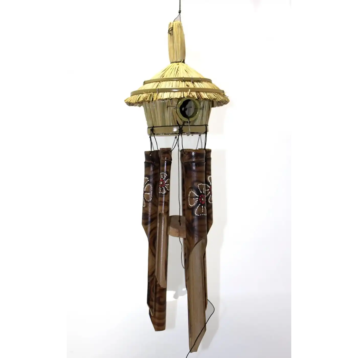 Hasır Kuş Yuvalı Bambu Çan 3dıarta-13