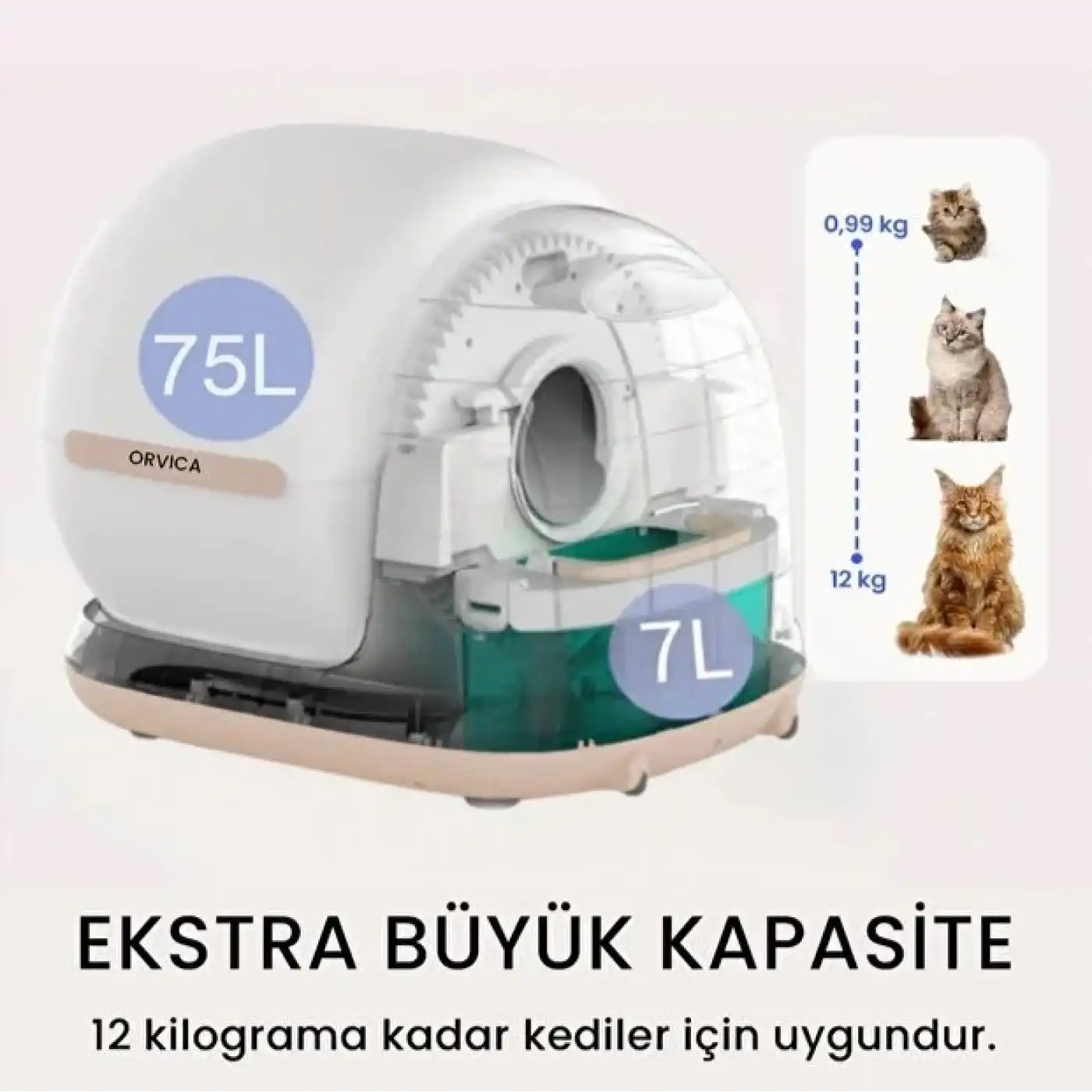 HD Kameralı Akıllı Kedi Tuvaleti