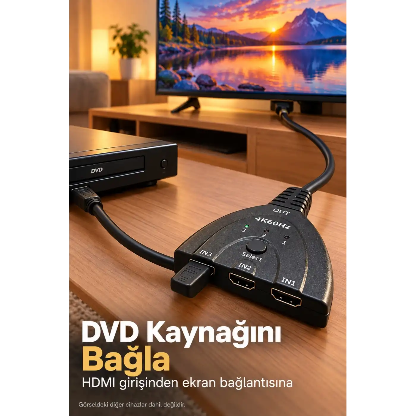 HDMI Switch 2.0 ve 3D Format Destekli