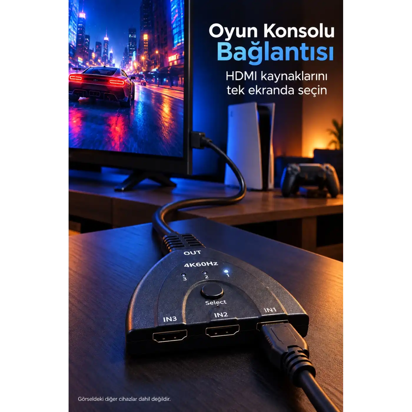 HDMI Switch 2.0 ve 3D Format Destekli