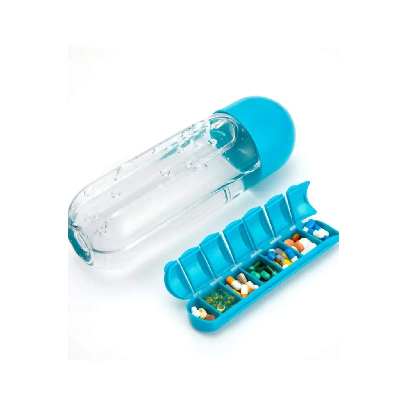 İlaç Saklama Hazneli Su Matarası