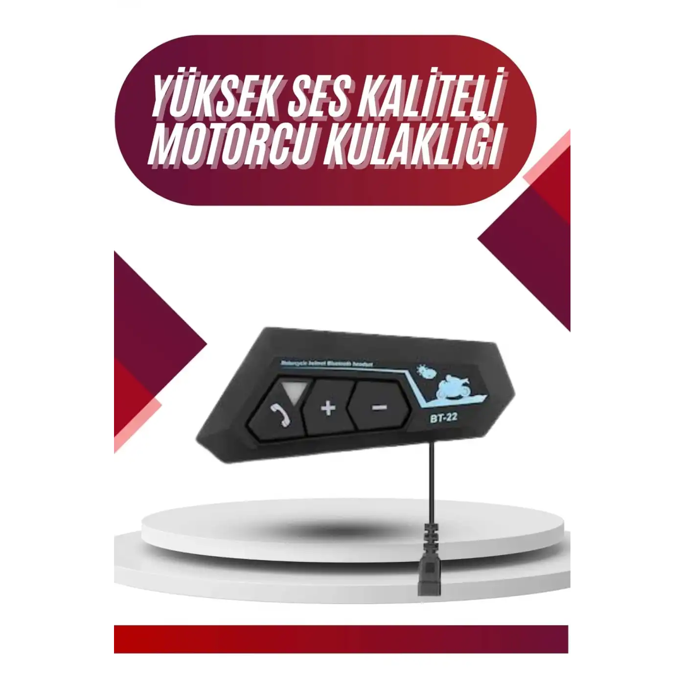 Intercom Bluetooth Kask Kulaklık Motosiklet Kulaklık 5.0 Bluetooth
