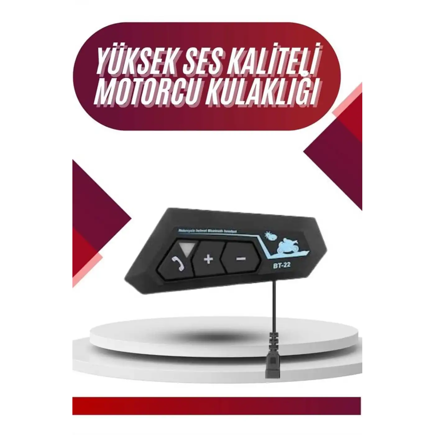 Intercom Bluetooth Kask Kulaklık Motosiklet Kulaklık 5.0 Bluetooth