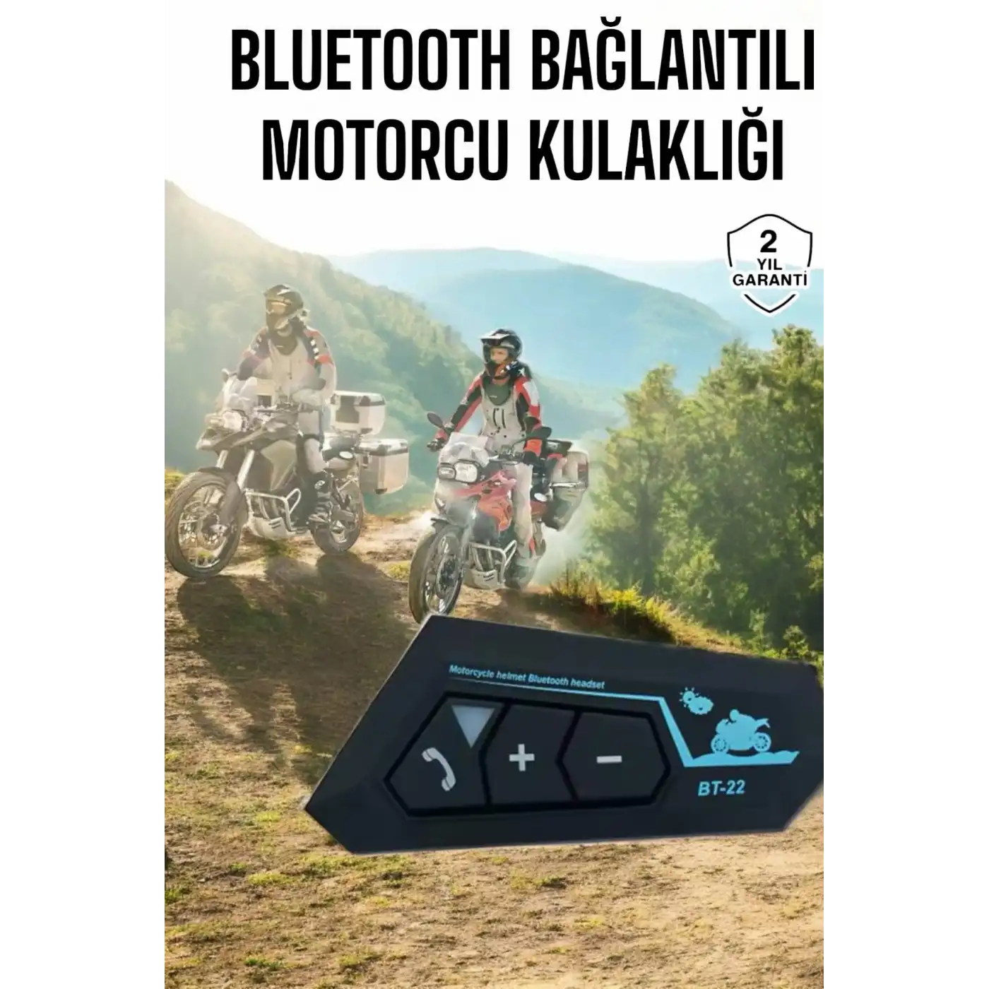 İnterkom Intercom Kask Kulaklık Bt22 Bluetooth Motosiklet Kulaklık 5.0 Bluetooth