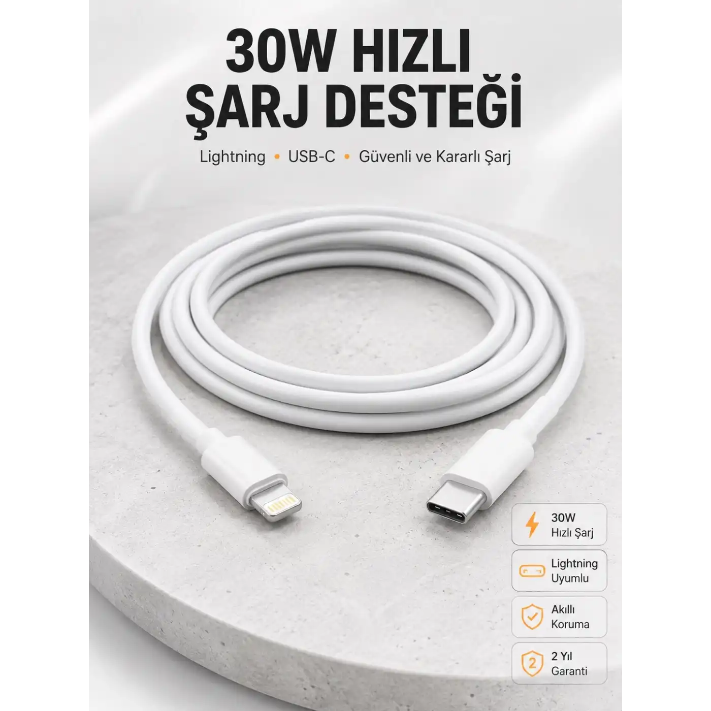 IOS Tüm Serilerle Uyumlu 30W Hızlı Şarj Aleti 11 12 13 14/Pro Max Mini Plus
