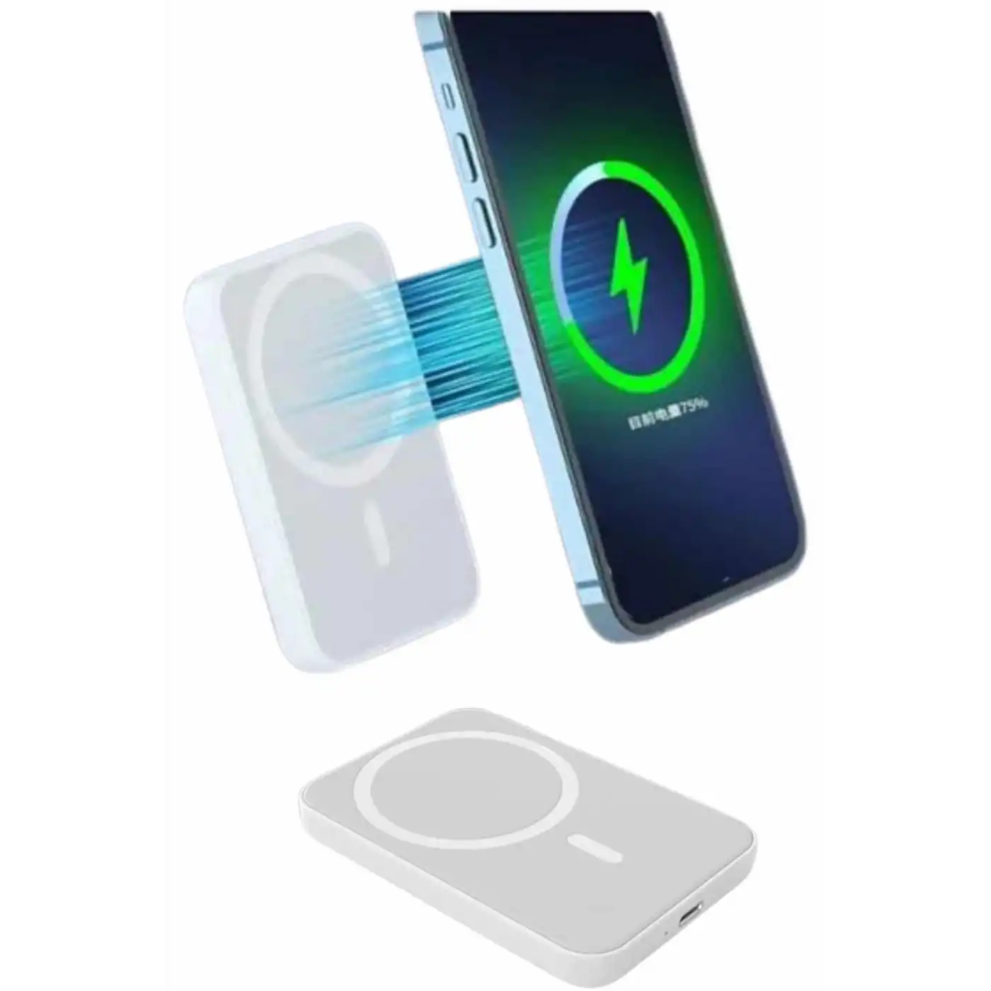 İOS Uyumlu Magsafe Kablosuz 15w Şarj Powerbank Magesafe