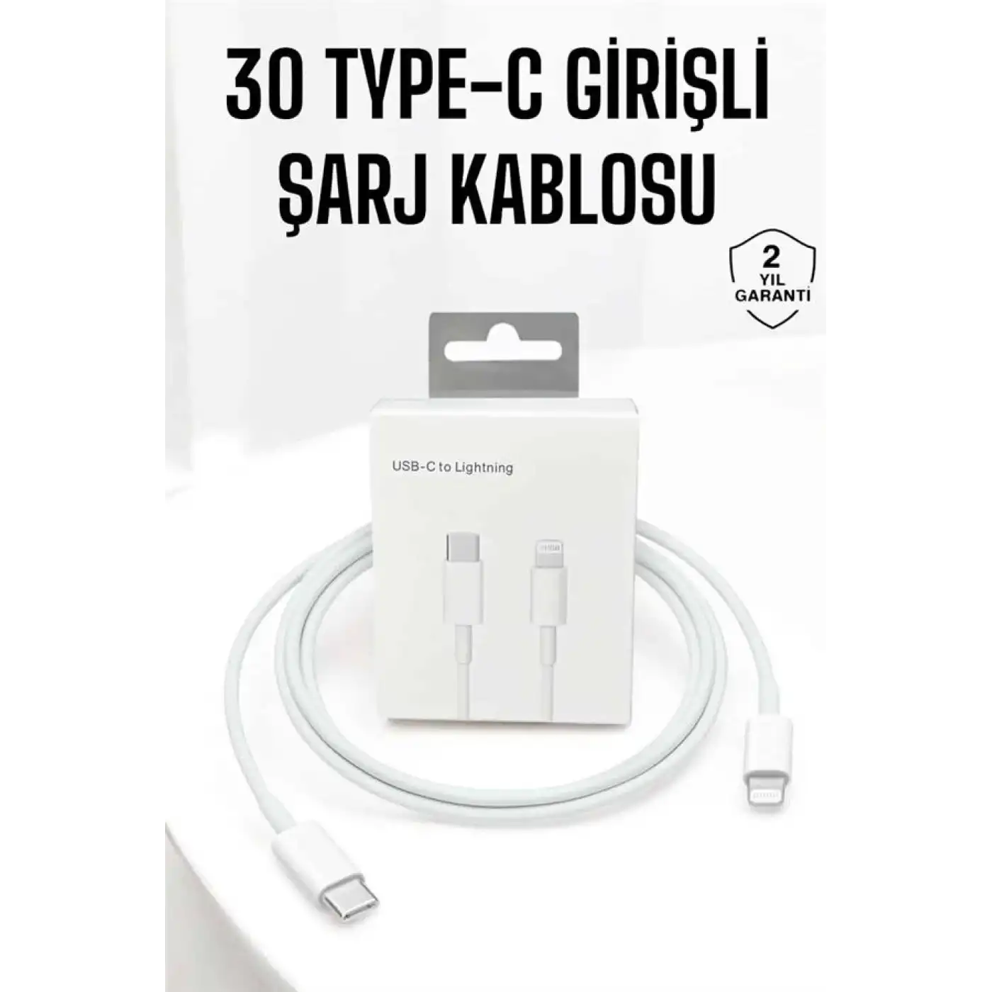 Iphone Uyumlu İOS Uyumlu Lightning Hızlı Şarj Tye C Lightning Şarj Kablosu