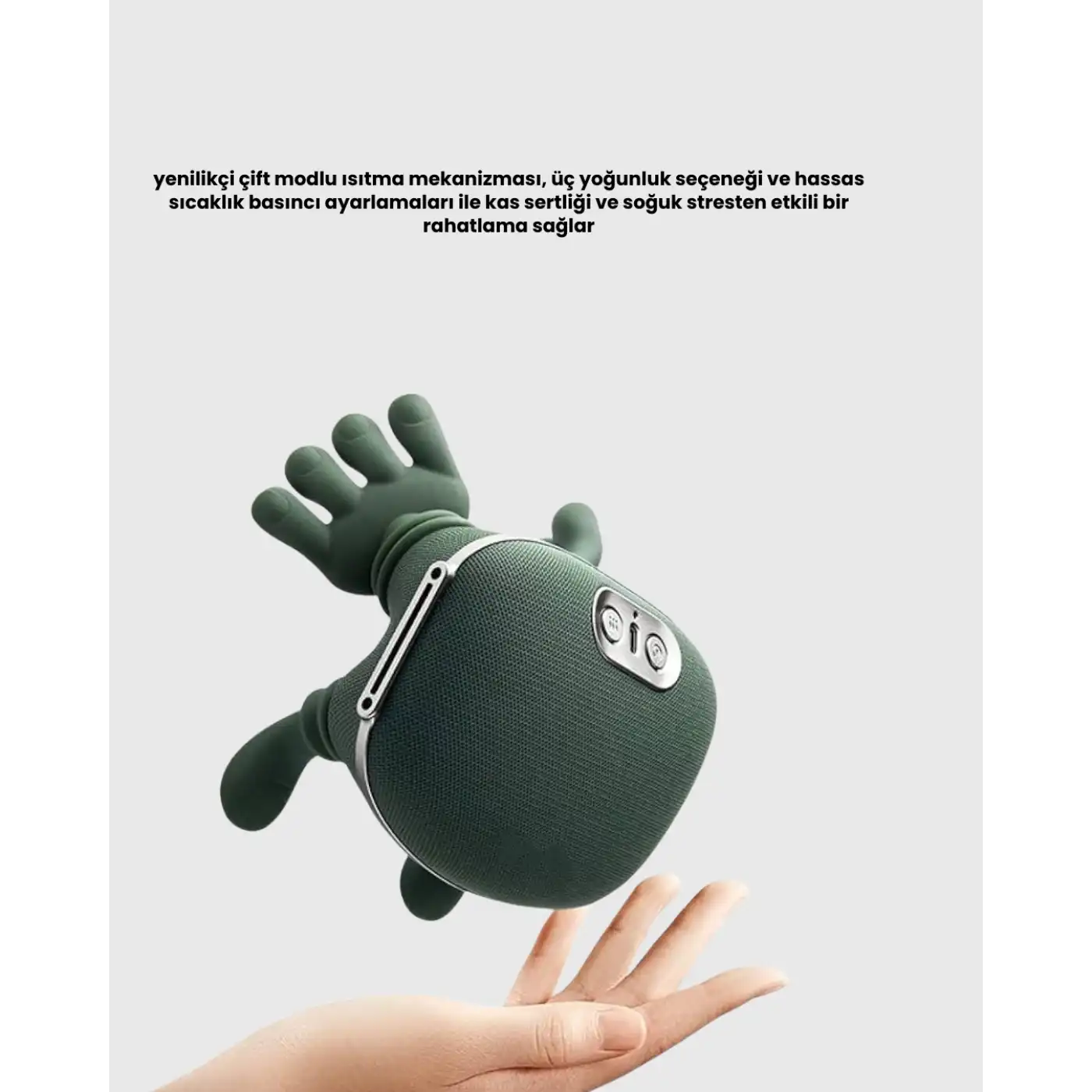 Isıtmalı Boyun ve Omuz Masaj Aleti Kablosuz Rahatlatıcı