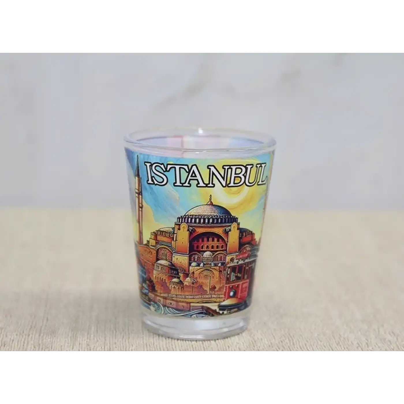 İstanbul Temalı Cam Shot Bardak Alk4356