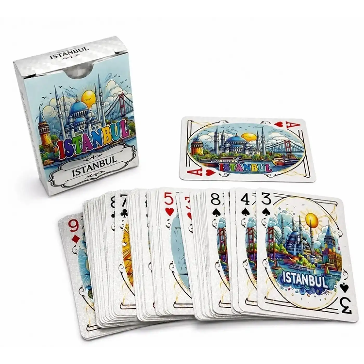 İstanbul Temalı İskambil Oyun Kartı Alk5659