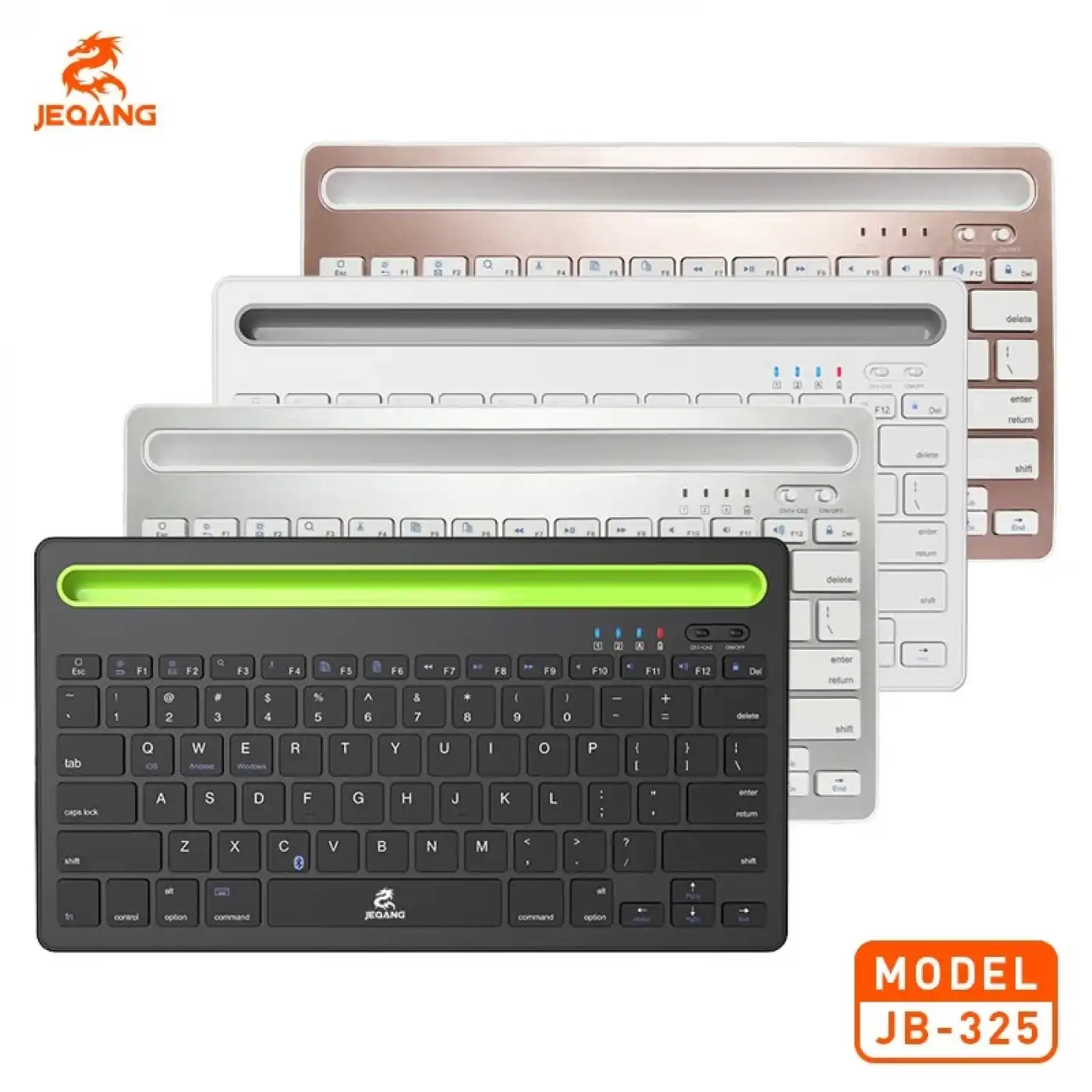 JB-325 Tablet Telefon Stand Destekli Bluetooth Kablosuz Klavye