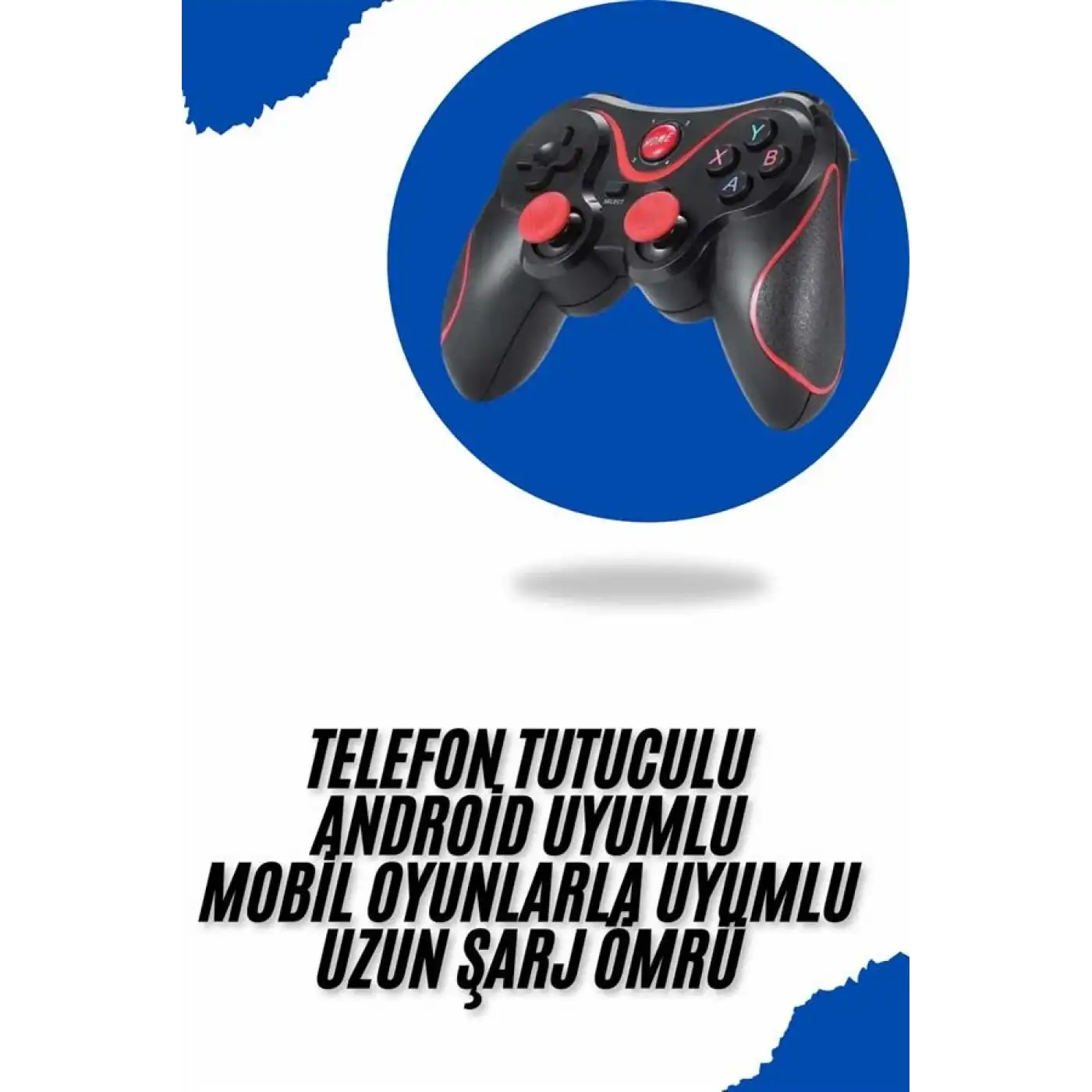 Joystik Gamepad Bluetooth Telefon Tutucu Oyun Kolu Telefon Android Uyumlu