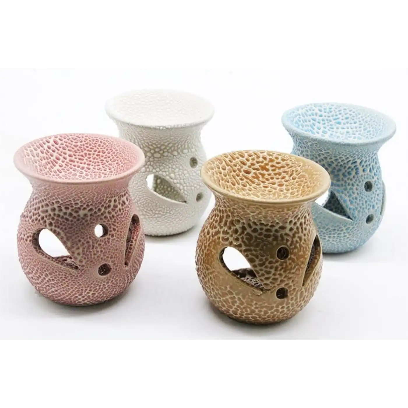 Kabartma Desenli Seramik Buhurdanlık