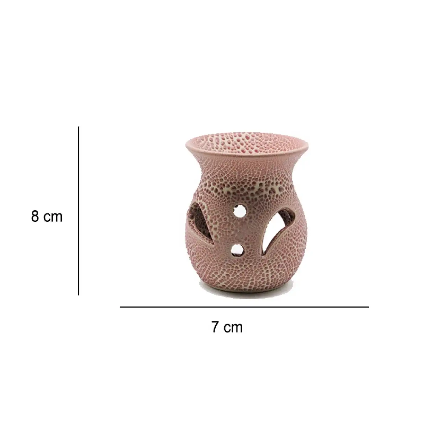 Kabartma Desenli Seramik Buhurdanlık