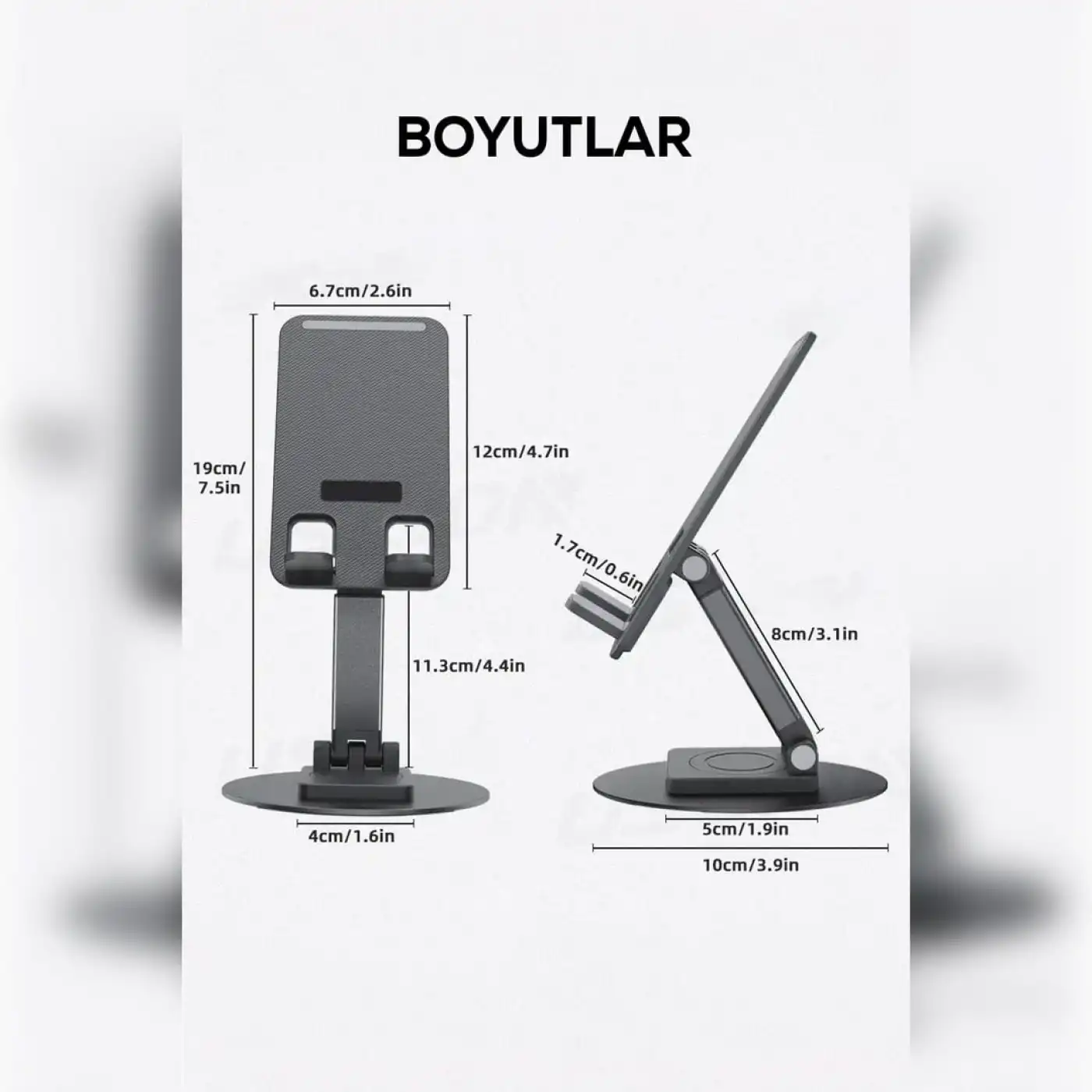 Kablo Geçirilebilir Telefon Tutucu