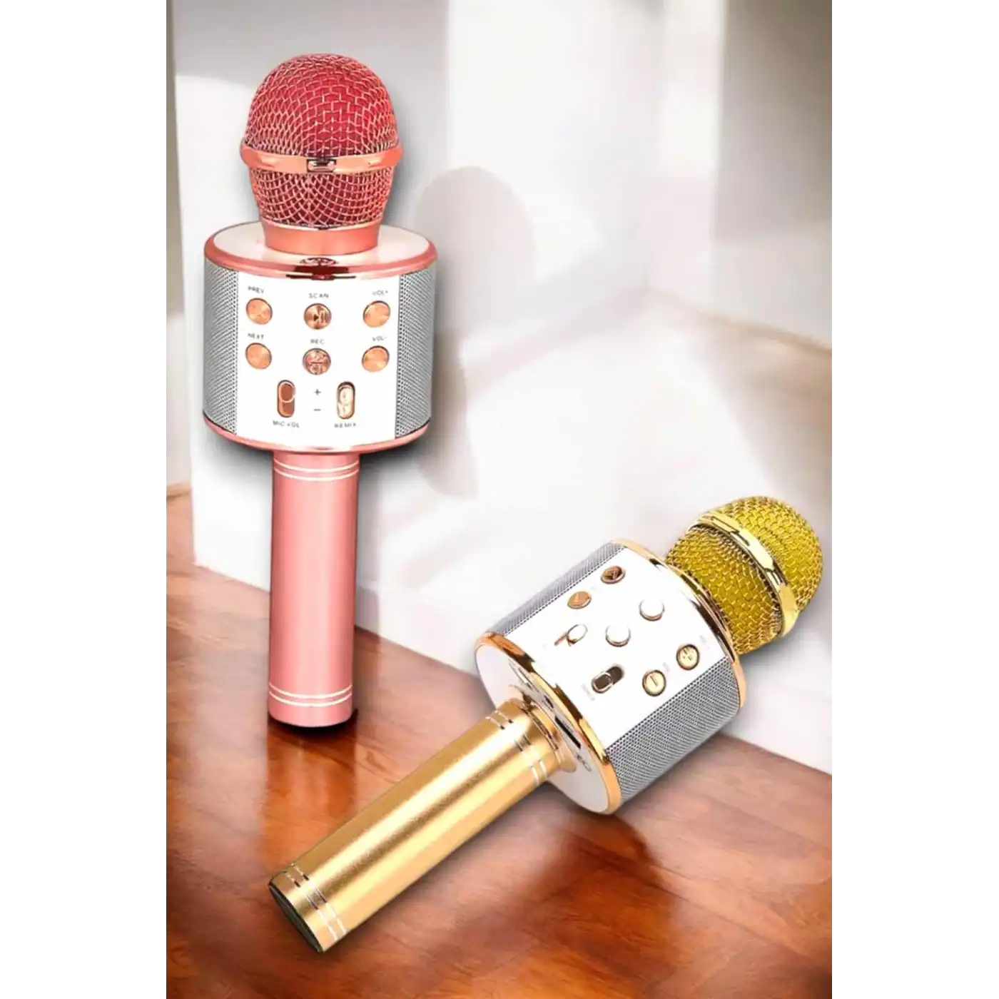 Kablosuz Bluetooth Karaoke Mikrofon USB ve AUX Girişli, Yüksek Ses Kalitesi