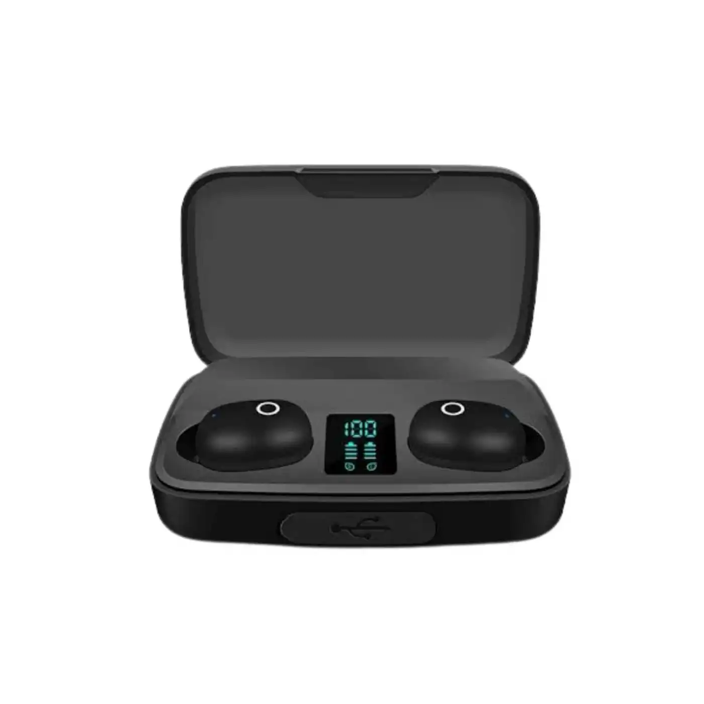 Kablosuz Bluetooth Kulaklık Android ve İOS Uyumlu Led Göstergeli Powerbankli