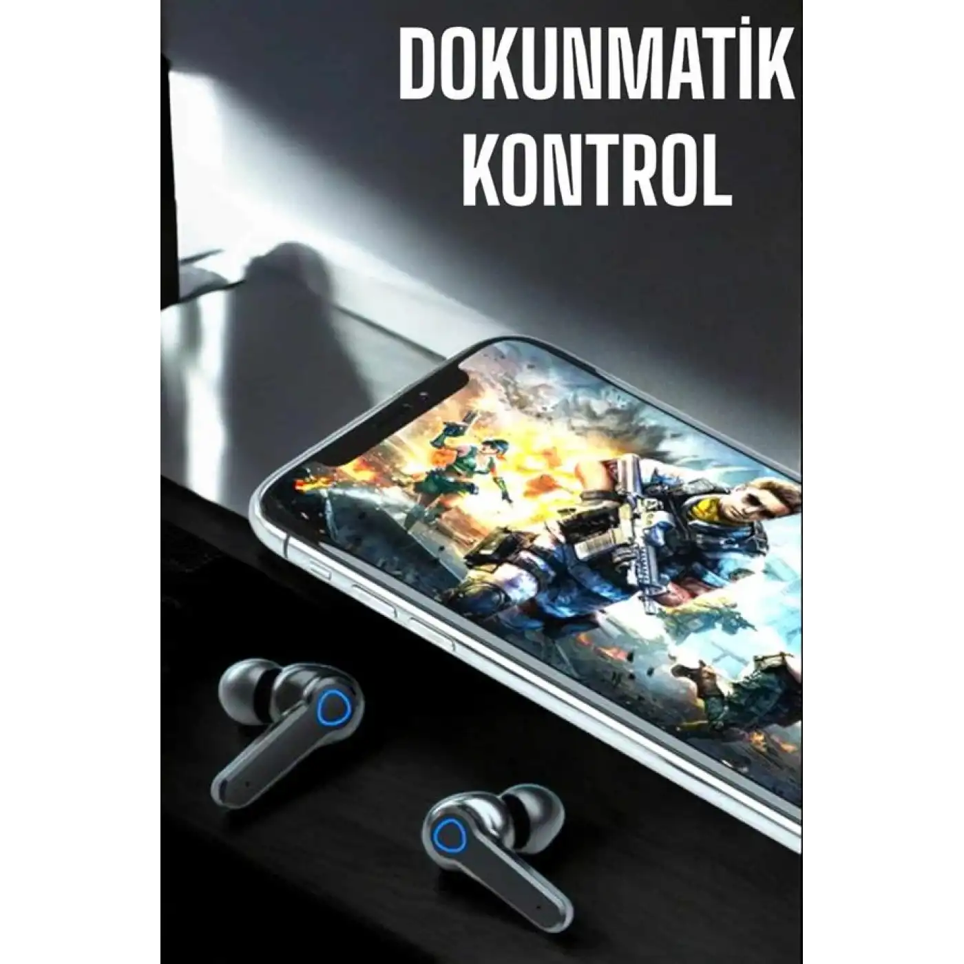 Kablosuz Bluetooth Kulaklık Dokunmatik Kontrol Uzun Pil Ömrü