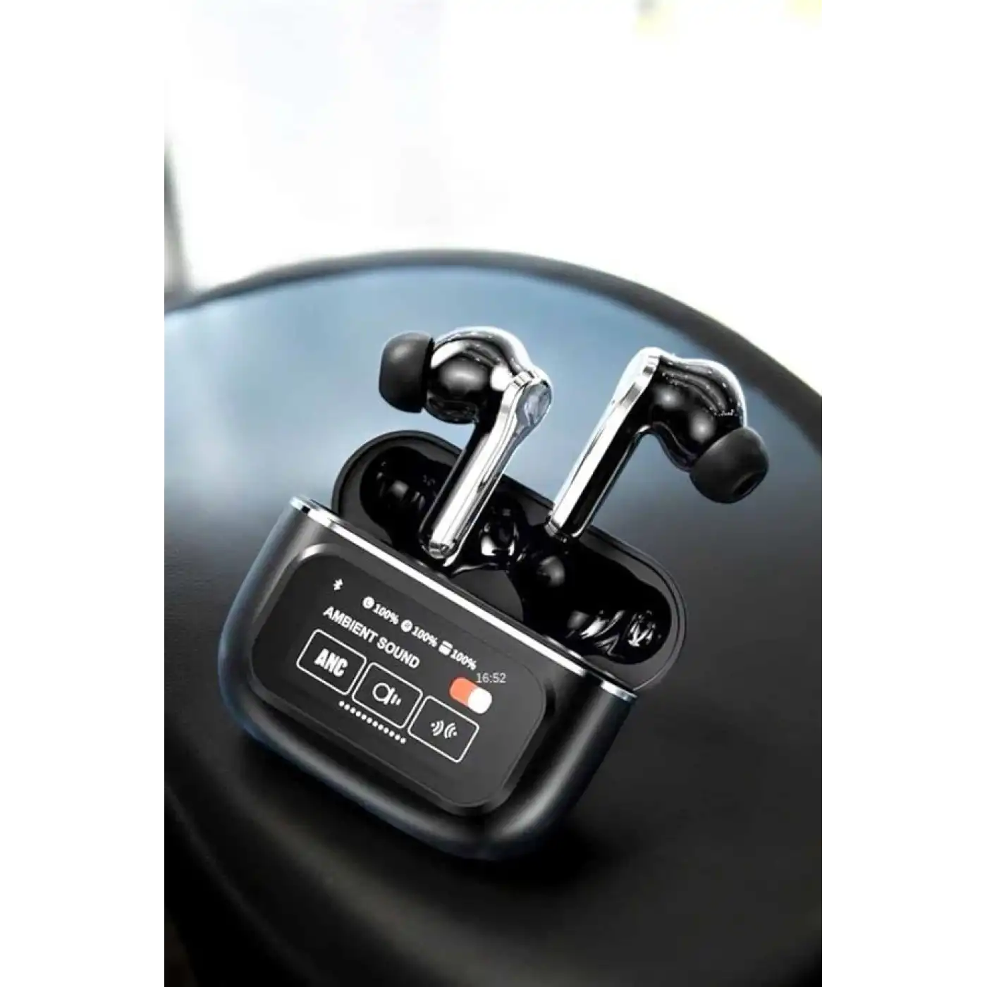 Kablosuz Bluetooth Kulaklık Ekranlı Uzun Şarj Süreli ANC Destekli