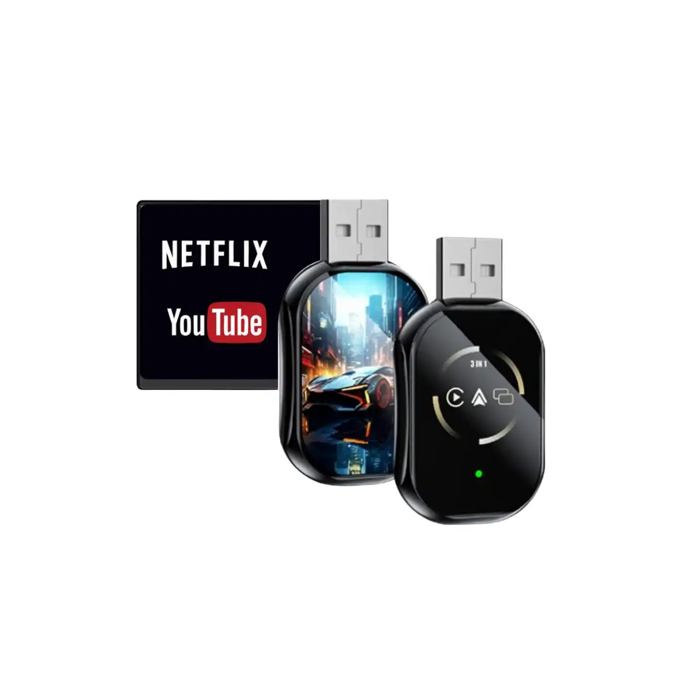 Kablosuz CarPlay ve Android Auto Adaptörü Tak Çalıştır Kullanım