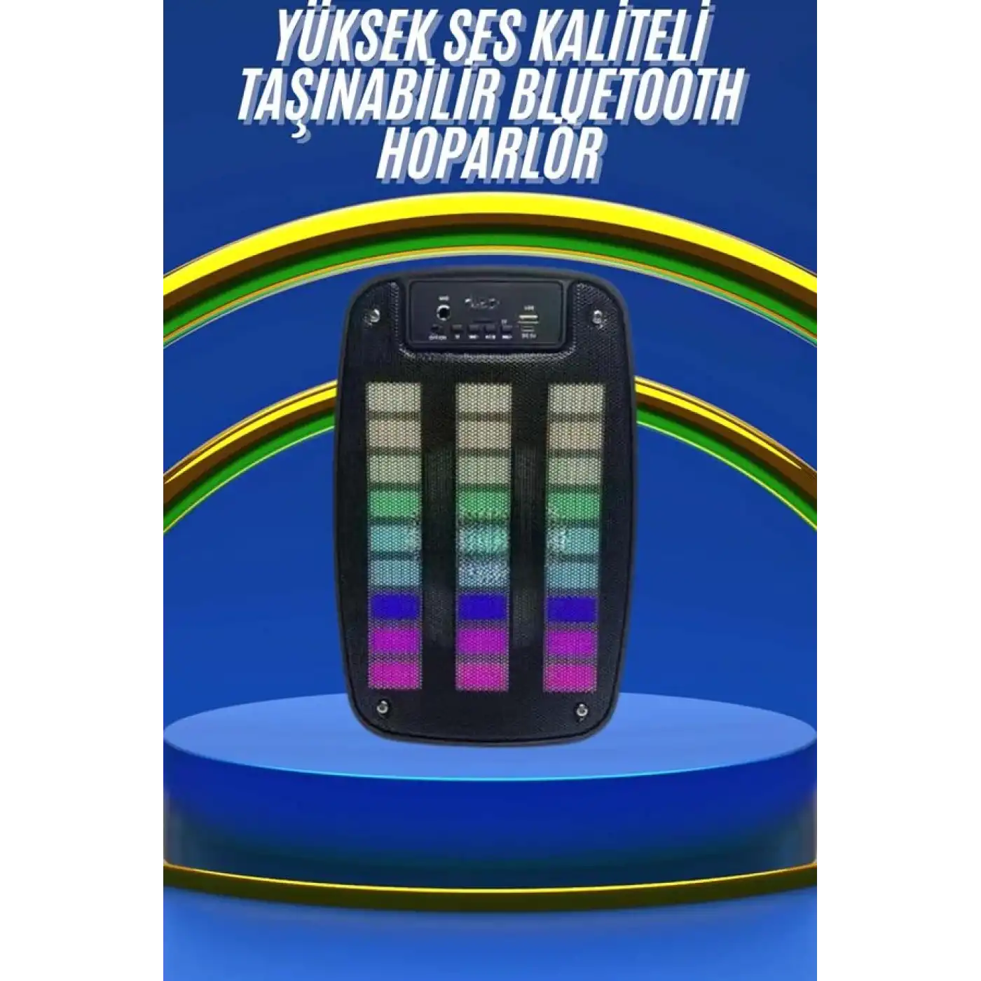 Kablosuz Hoparlör İOS ve Android Uyumlu Şarjlı SD Kart Girişli Bluetooth Hoparlör