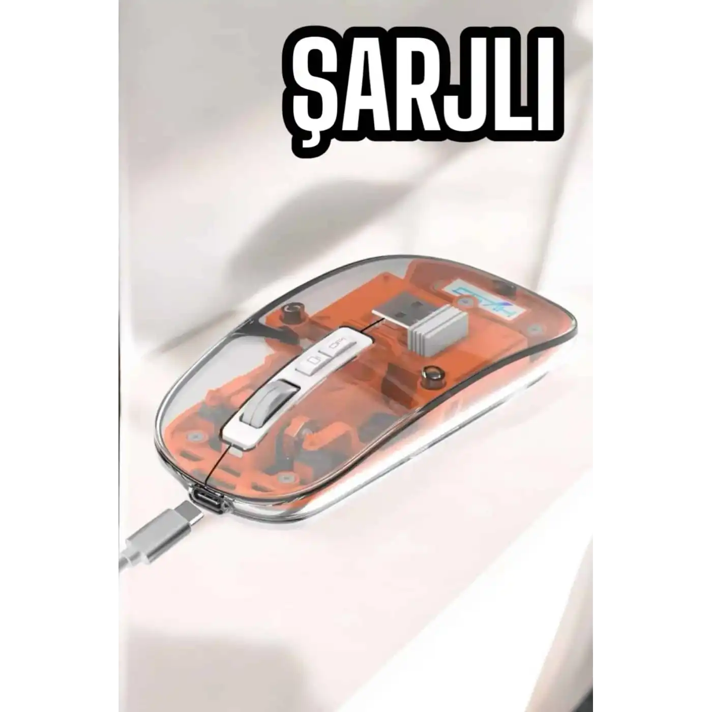 Kablosuz Mouse Fare 5.0 Bluetooth Bağlantılı USB Girişli