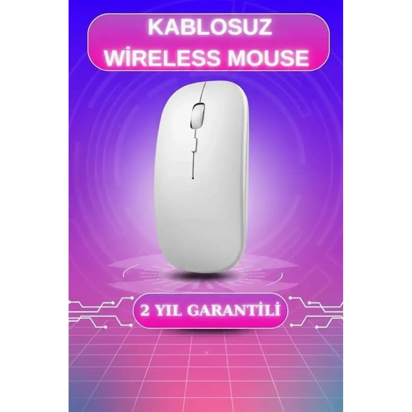 Kablosuz Mouse Fare Şarjlı Bluetooth Wireless Çift Modlu Sessiz